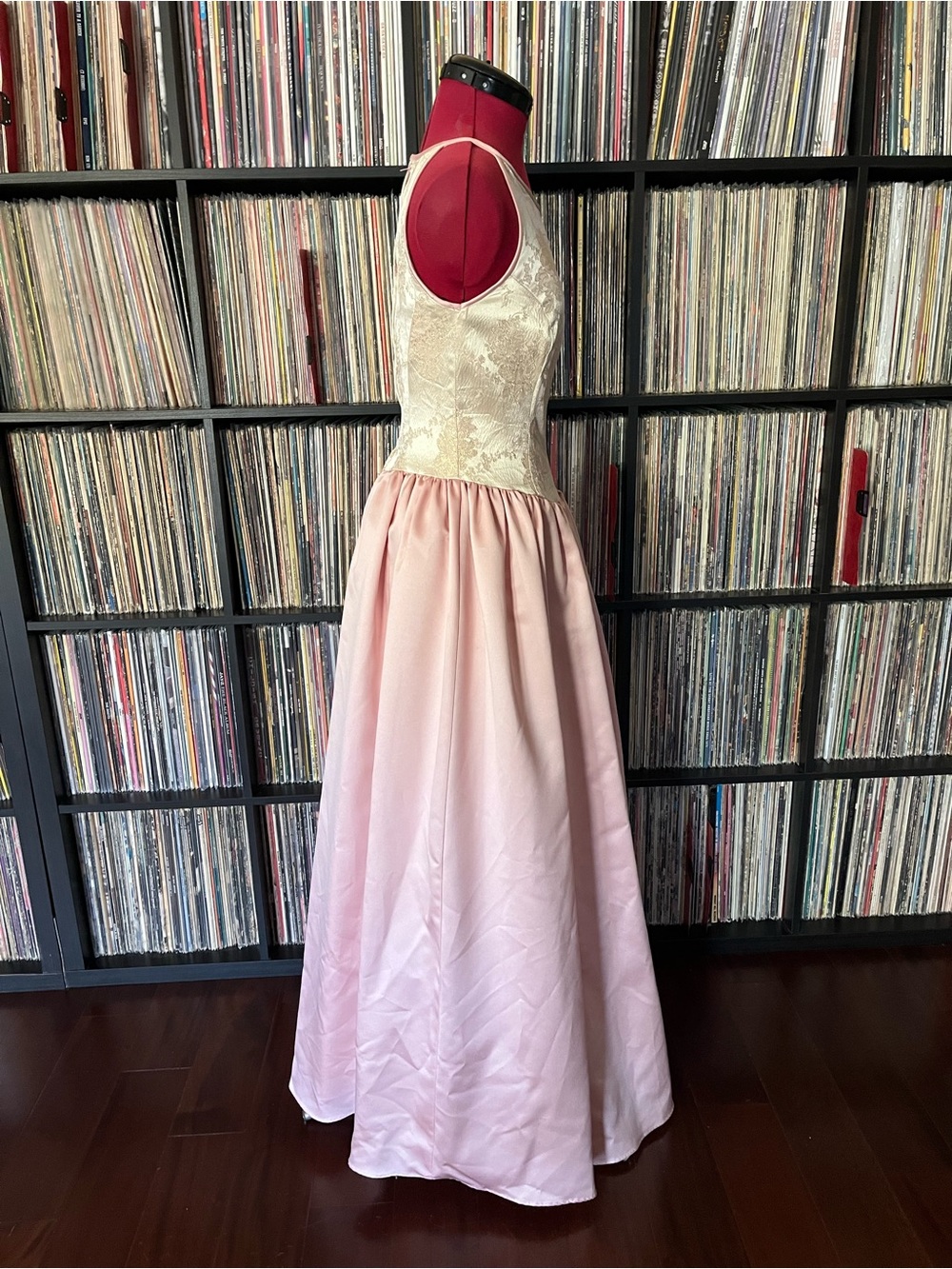 Jessica McClintock Gunne Sax Vintage Ballet Pink Princess XS gold 💖 - Picture 6 of 11